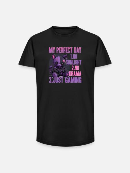 Pastel Goth Soft Goth Gaming Gamer - Long Fit Men's T-Shirt - black