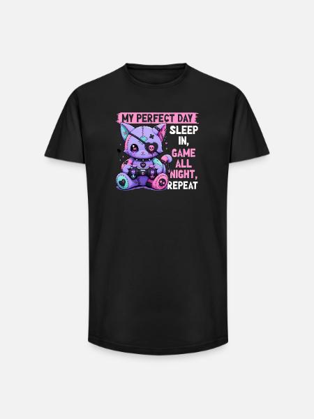 Pastel Goth Soft Goth Gaming Gamer - Long Fit Men's T-Shirt - black