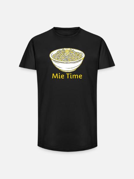 Mie Time Noodle Bowl - Long Fit Men's T-Shirt - black