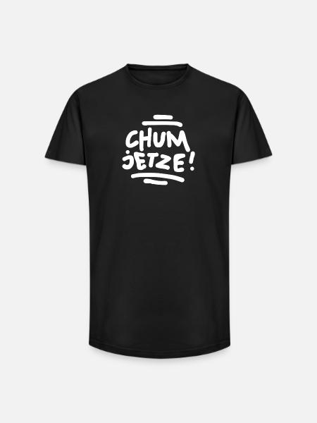 Chum jetze! - Long Fit Männer T-Shirt - Schwarz