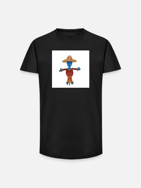 Susi Scarecrow Child Motif - Long Fit Men's T-Shirt - black