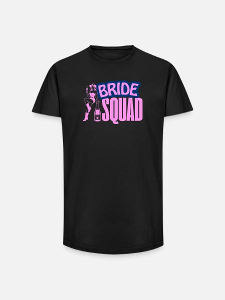 Bride Squad Party Vibe - Long Fit Men's T-Shirt - black
