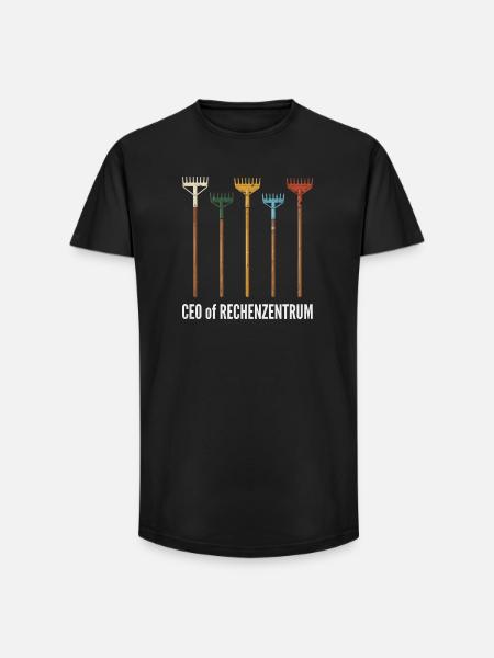 Rechenzentrum Gärtner Garten Gartenarbeit - Long Fit Männer T-Shirt - Schwarz