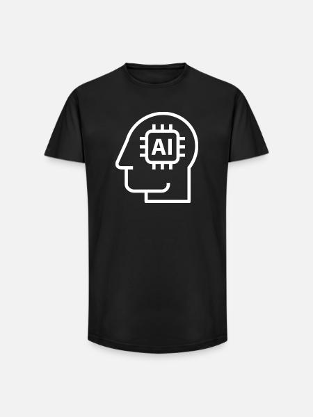 Ai, Artificial Intelligence, AI Technology - Long Fit Men's T-Shirt - black