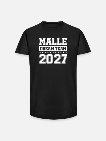MALLE DREAM TEAM 2027 - Long Fit Men's T-Shirt - black