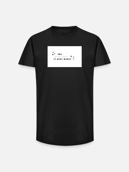 difference - Long Fit Männer T-Shirt - Schwarz