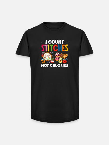 Lustiges Nadelspitzen-bastelhobby - Long Fit Männer T-Shirt - Schwarz