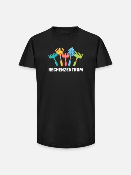 RECHENZENTRUM Gartenbau Gartenarbeiter - Long Fit Männer T-Shirt - Schwarz