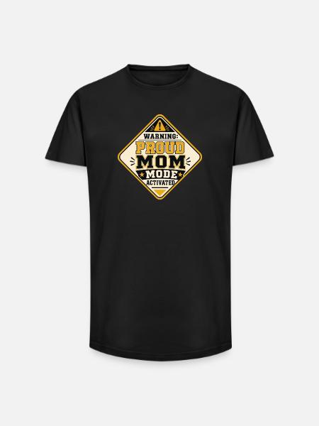 Proud Mom Mode Activated - Long Fit Men's T-Shirt - black