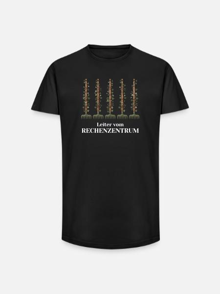Leiter vom Rechenzentrum Gärtner - Long Fit Männer T-Shirt - Schwarz