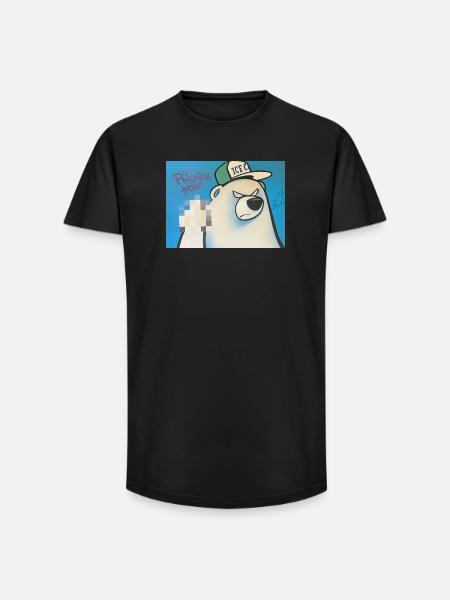 phoque You - T-shirt coupe longue homme - noir