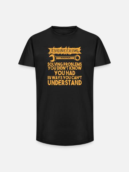 Ingenieur Student - Long Fit Männer T-Shirt - Schwarz