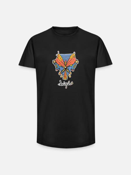 Cosmic Adventurer - T-shirt coupe longue homme - noir