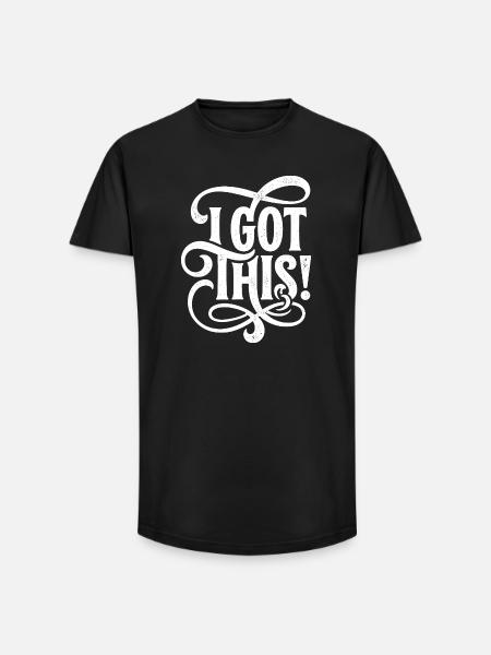 I Got This Flourish - Long Fit Men's T-Shirt - black