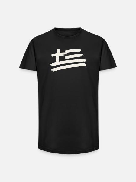 Griechenland Flagge - Long Fit Männer T-Shirt - Schwarz