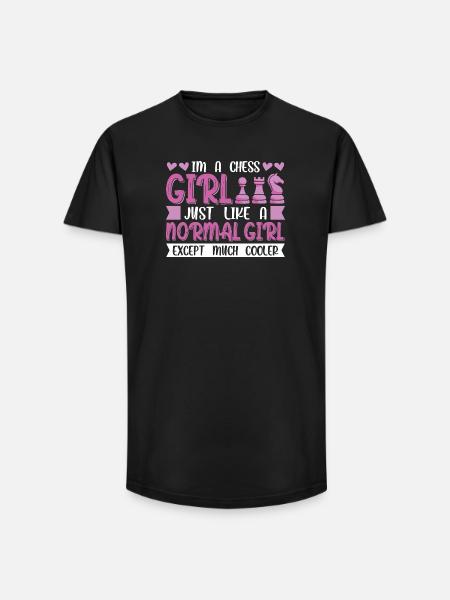 Chess Chess Player Chessboard - Long Fit Men's T-Shirt - black