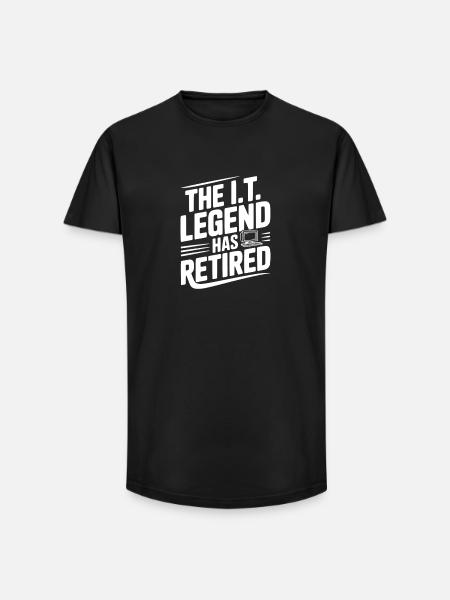 The I.T. Legend Has Retired - Long Fit Men's T-Shirt - black
