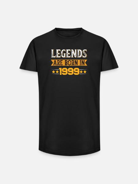 Birthday born in 1999 - Long Fit Men's T-Shirt - black