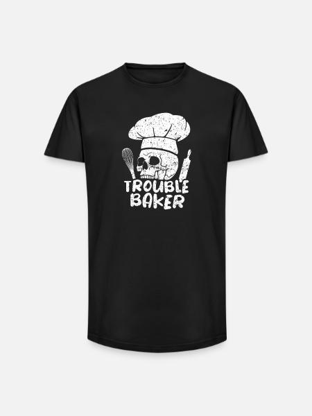 Cake Baking Pastry Chef Cake Baker - Long Fit Men's T-Shirt - black