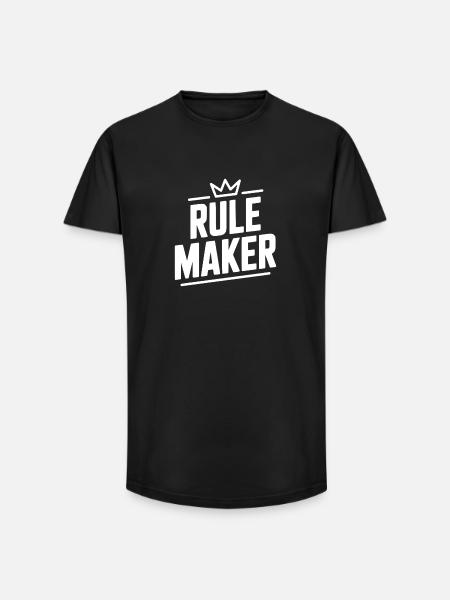 Rule Maker - Long Fit Men's T-Shirt - black