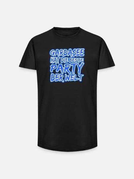 Urlaub Gardasee - Long Fit Männer T-Shirt - Schwarz
