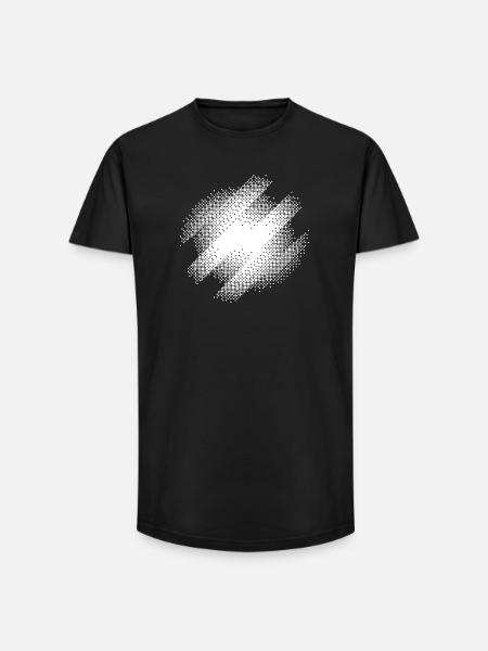 Bauhaus Burst Résumé - T-shirt coupe longue homme - noir