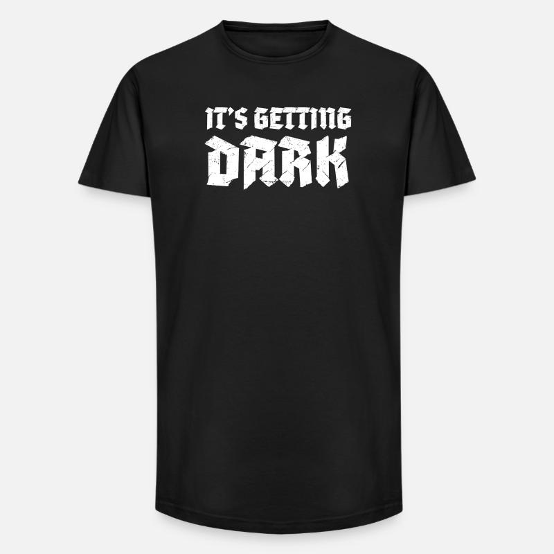 Es bekommt dunkles Graffiti-Typografiedesign - Long Fit Männer T-Shirt - Schwarz