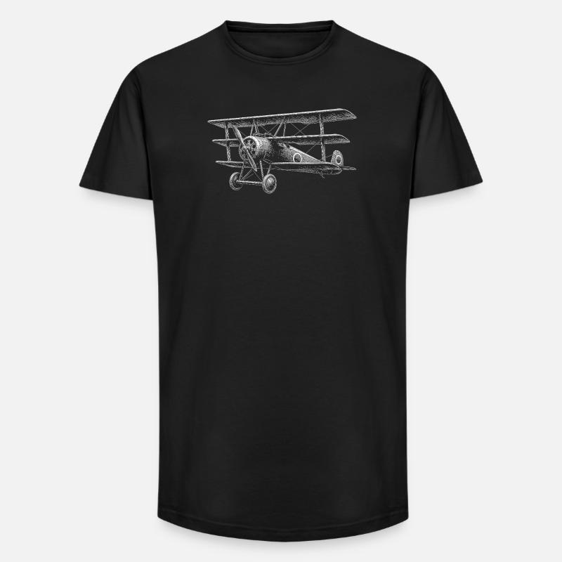 Triplan - T-shirt coupe longue homme - noir