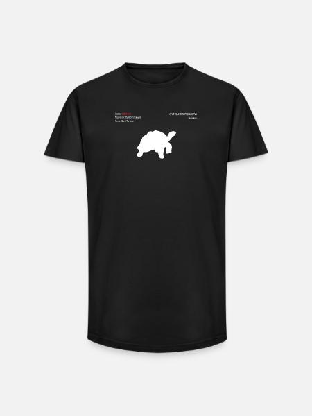 Riesenschildkröte - Long Fit Männer T-Shirt - Schwarz