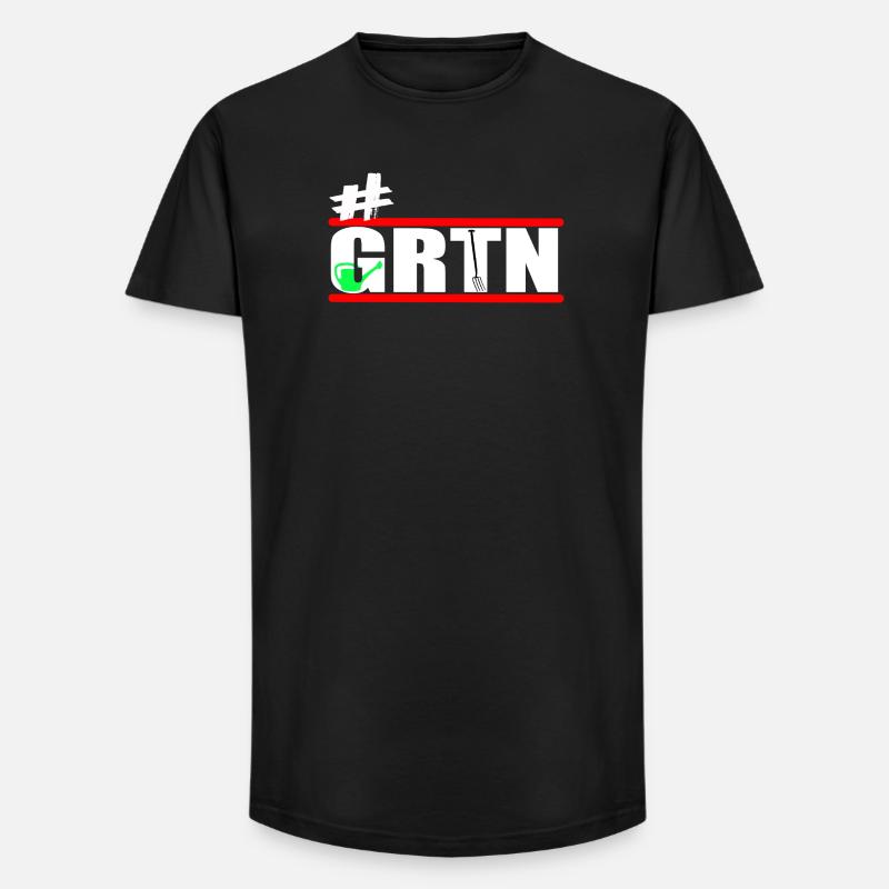 Garten - Gärtner - Gärtnern - GRTN  - Long Fit Männer T-Shirt - Schwarz