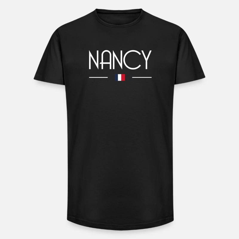 Nancy - Long Fit Männer T-Shirt - Schwarz
