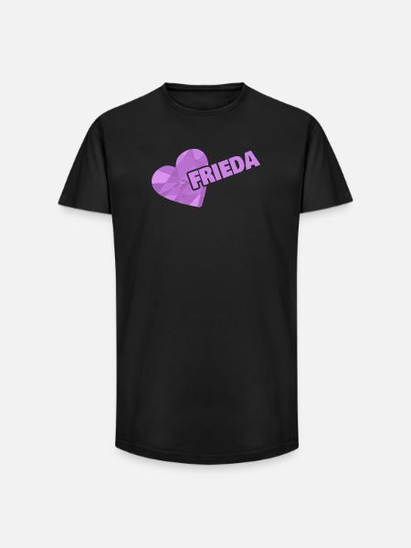 Frieda comme une couronne - T-shirt coupe longue homme - noir