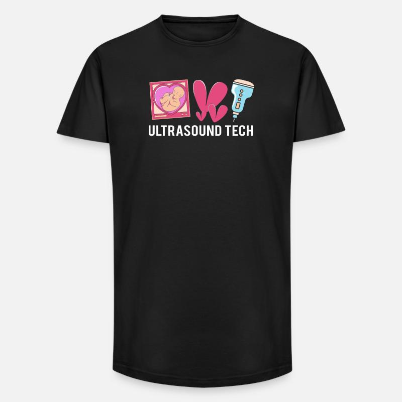 Ultraschall Techniker Ultraschalltechniker - Long Fit Männer T-Shirt - Schwarz