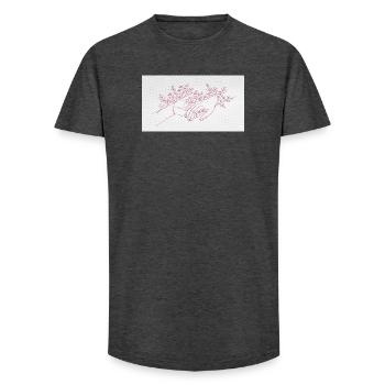 Hand of the Protector - Long Fit Men's T-Shirt - charcoal grey - Front - AI Model Male 185 light (185cm)
