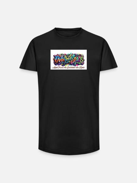 Eigener Raum Graffiti Kunst - Long Fit Männer T-Shirt - Schwarz