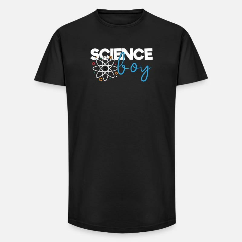 Science Boy - Long Fit Männer T-Shirt - Schwarz