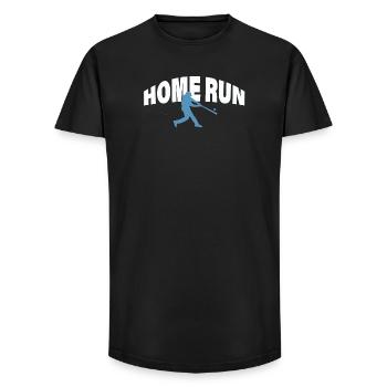 HOME RUN - Long Fit Men's T-Shirt - black - Front - AI Model Male 185 light (185cm)