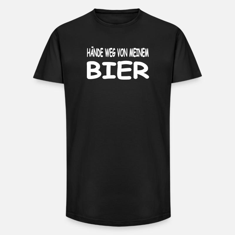 Bier - Long Fit Männer T-Shirt - Schwarz