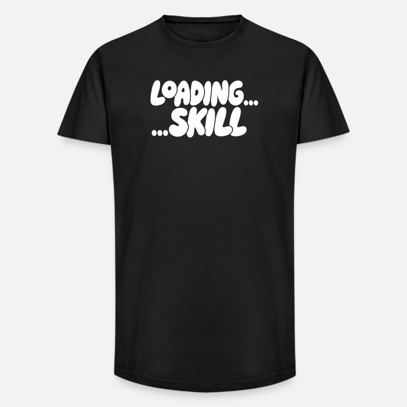 Loading Screen Skill Aesthetics - Long Fit Men's T-Shirt - black