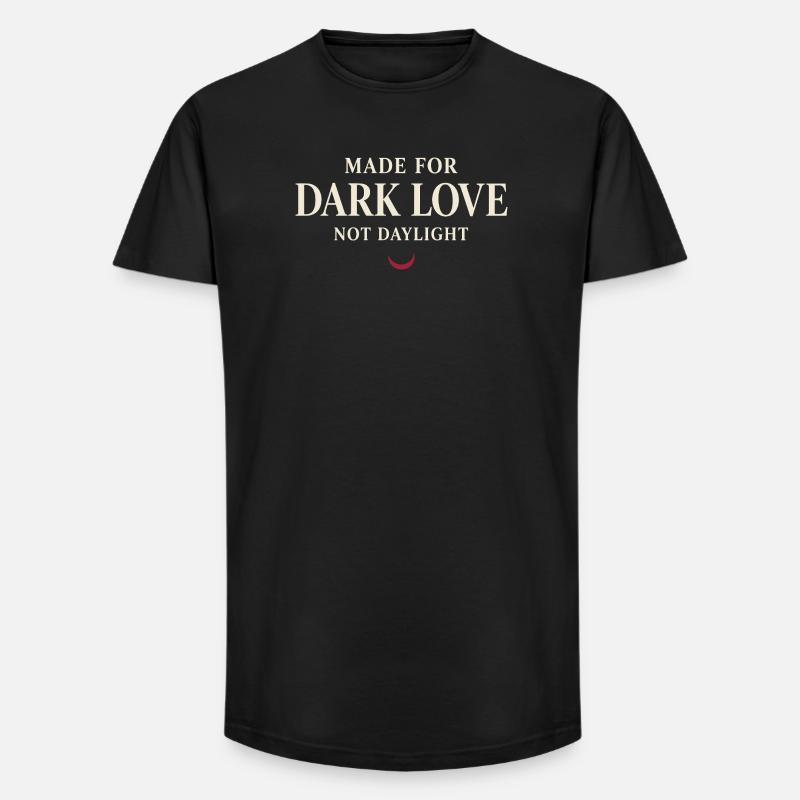Vampirische Romantische Romantik Goth Dunkle - Long Fit Männer T-Shirt - Schwarz