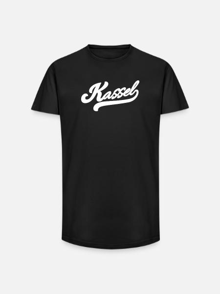 Kassel Retro - Long Fit Men's T-Shirt - black