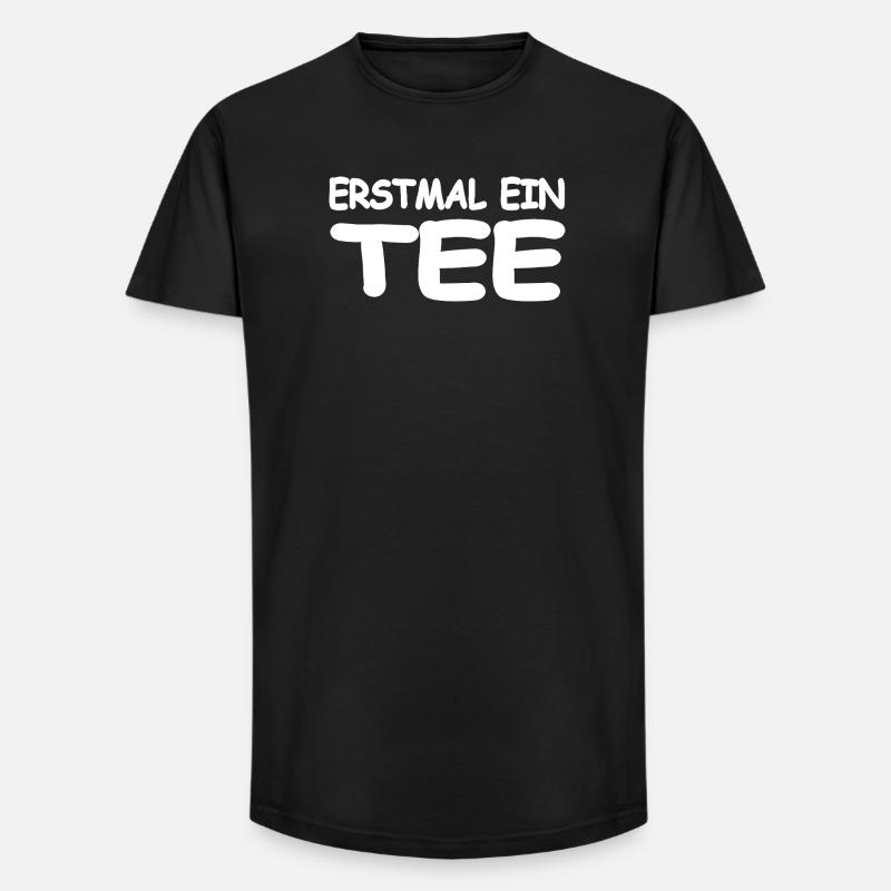 Tee - Long Fit Männer T-Shirt - Schwarz