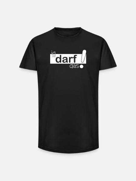 ig darf das! - Long Fit Männer T-Shirt - Schwarz