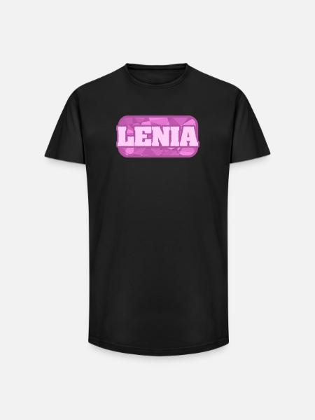 Gift for Lenia - Long Fit Men's T-Shirt - black