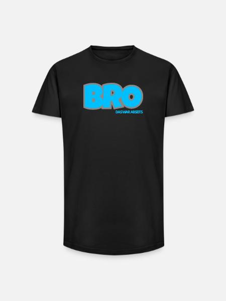 BRO. DAS WAR ABSEITS - Long Fit Männer T-Shirt - Schwarz