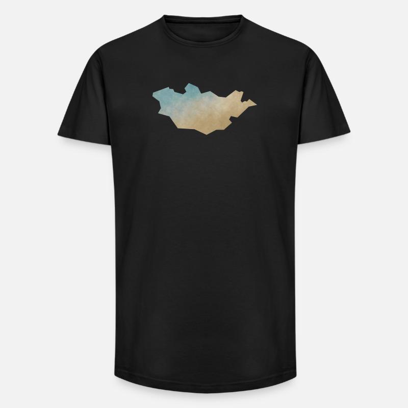 Mongolia - Long Fit Men's T-Shirt - black