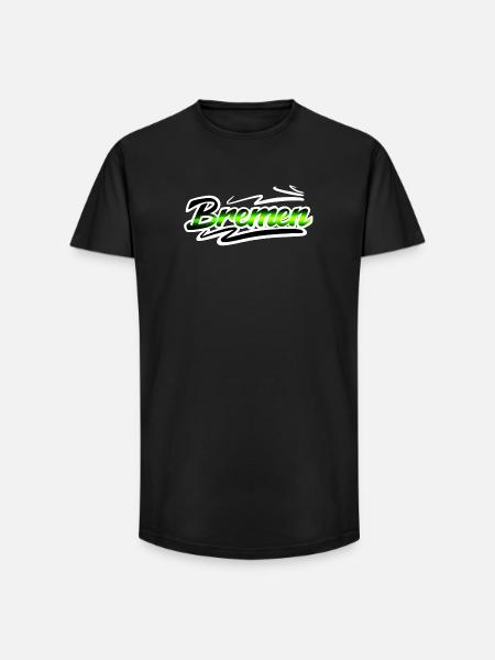 Bremen - Long Fit Männer T-Shirt - Schwarz