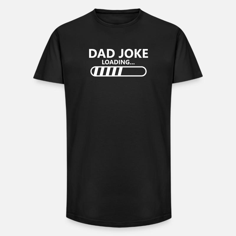 Dad Joke Loading Father's Day - Long Fit Men's T-Shirt - black