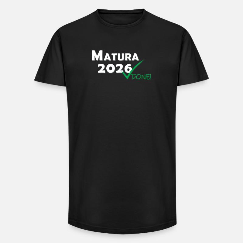 Matura 2026 Done - Long Fit Men's T-Shirt - black