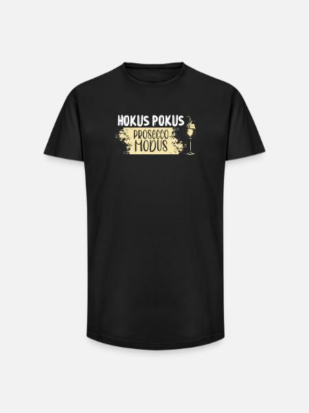 Hokus Pokus Prosecco Modus - Long Fit Männer T-Shirt - Schwarz